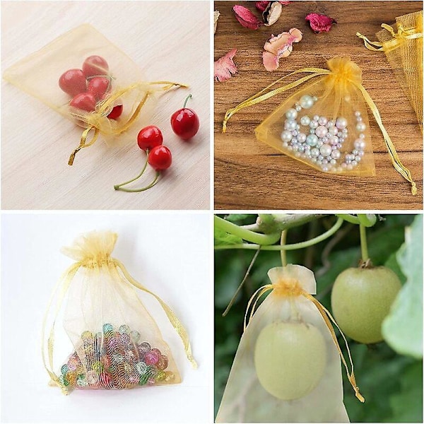 100 Organza Poser, Organza Gaveposer, organza poser, smykkeposer, bryllupsposer, lavendelposer, Organza Gaveposer Mesh Gaveposer