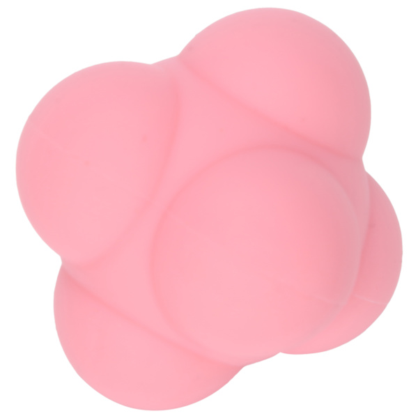 Silikon Bounce Reaction Ball Bärbar HandEye Coordination Speed ​​Reflex Training Ball (Strawberry)