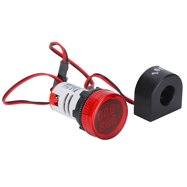 Aktuell signalindikator Universal 2-Display Rund lampa Ljus 60~500V AC AD101-22VAMRed