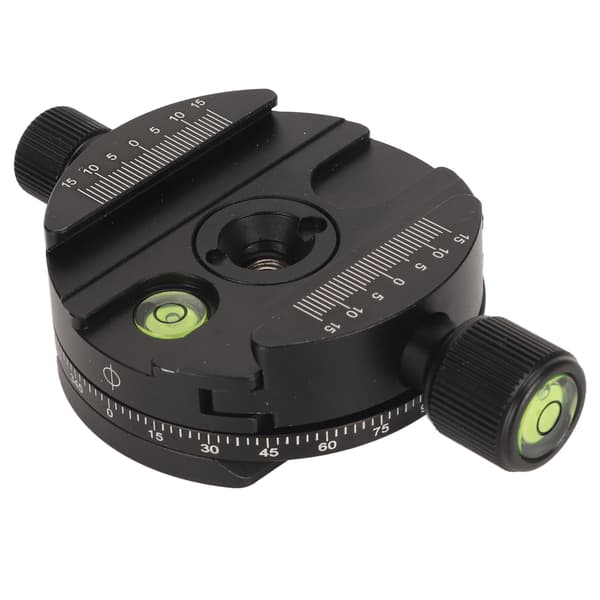 Quick Release Plademontering 360 Graders Panorama QR Plader Monteringsadapter med Boble Libelle til DSLR Videokamera