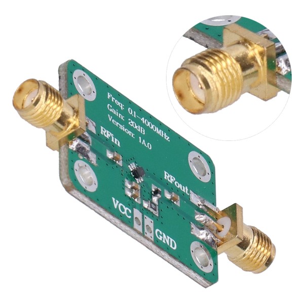 RF-effektforsterker Bredbåndsforsterkermodul 1-0,1-4000MHz Frekvens Lavt strømforbruk