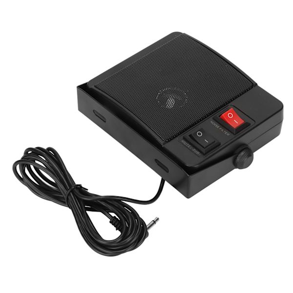 Bilradiohøyttaler Stabil klar lyd ekstern kommunikasjonshøyttaler med base for Yaesu for Kenwood for ICOM