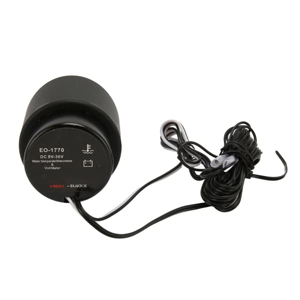 2 i 1 Bil Vandtemperaturmåler Voltmeter 12 til 24V Digitalt Display til Biler Lastbiler Motorcykler