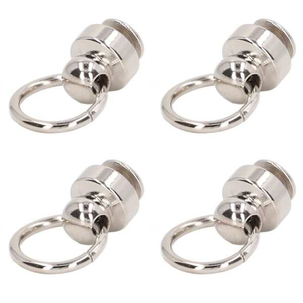 200 set 9mm mässingsnitar plånbok kulnitar stor dragring knappnitar nitar för DIY kläder väskor skor telefonfodral silver