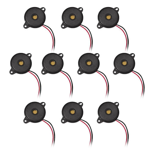 3,6 kHz Piezo Passiv Summer, 10 st Elektronisk Summer Alarm, för Alarm