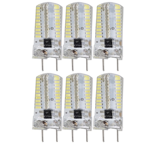 6 stk G8 små pærer 5W liten pærelyskilde 80LED for taklampe vegglampe bordlampe 110V varmt lys