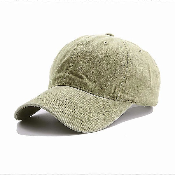Pesty baseball-lippis, vintage-tyylinen yksivärinen isä-lippis miehille/naisille, rakenteeton matala denim-tyhjä lippis khaki