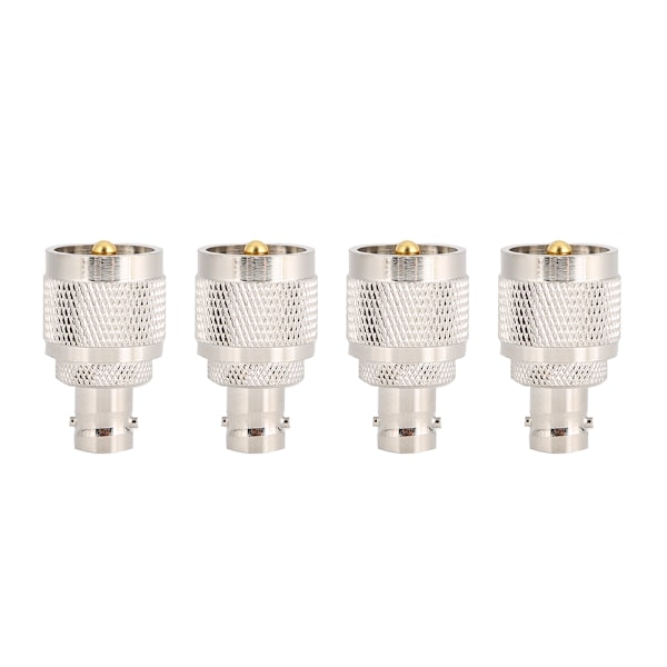 4 stk BNC hun til SO239 hanadapter RF koaksial koaksialstik