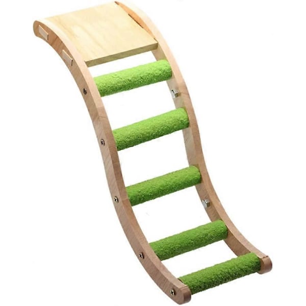 Lintu Puinen Tikapuut Silta Puupinnoite Syötävä Väriaine Tikapuut Linnut Keinu Raaputusalusta Orsi Kiipeilyasema Lelu Linnunhäkin Lisävaruste, Lajitelmaväri, 32X9.7X