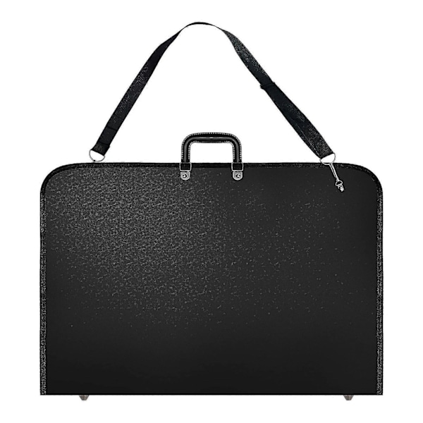 Svart Konstportfölj Väska Konstnär Bärväska Konstnärsportföljer Väska med Axelrem (19X14.7X1