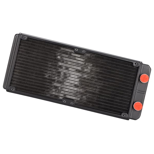 Vandkølingsradiator 18 rør 1 bar tryktest CPU vandkøler med G1/4 gevindgrænseflade til 12 cm blæsermontering