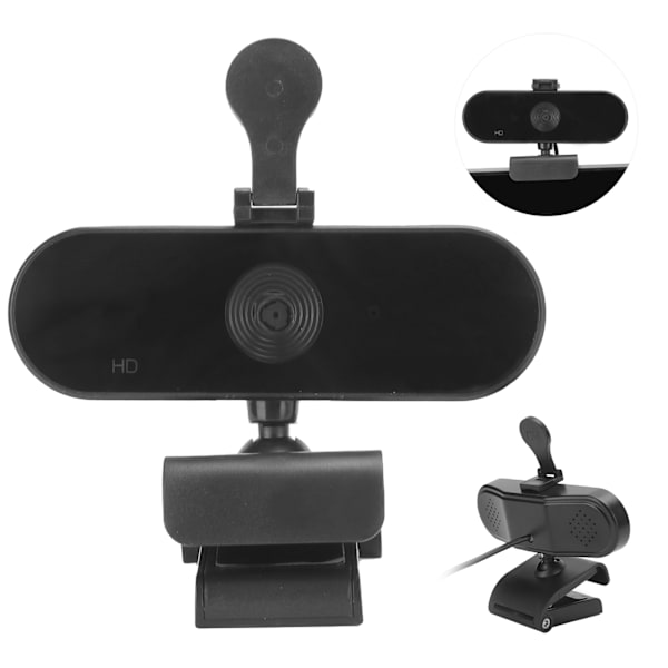 Webcam 1080P Autofokuserende USB Webkamera Mikrofon til PC Bærbar Stationær Computer A25