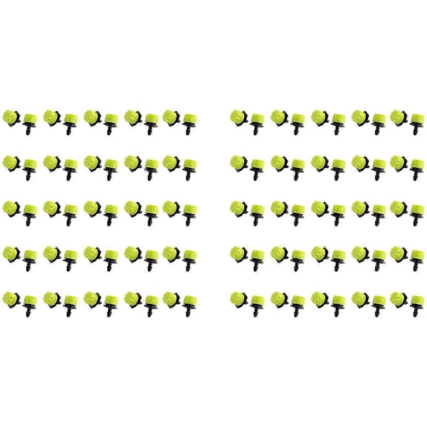 100 st 1/4 tum justerbara droppbevattningssystem vattenspridare