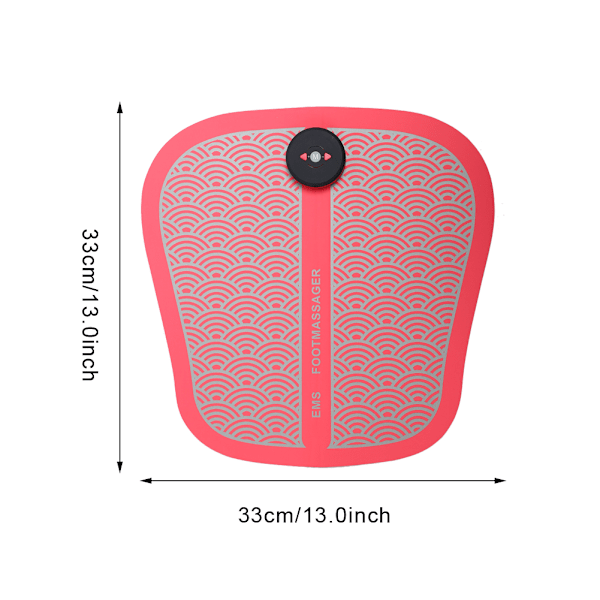 EMS sähköinen jalkamassageri jalkalihasten stimulaattori jalkamassagematto kivunlievitys terveydenhuolto punainen