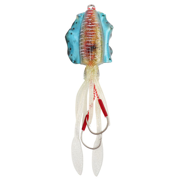 Pehmeä valoisa kalastussyötti UV Octopus Squid Lure -kalastustarvikkeet3#