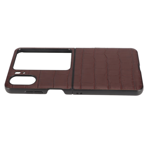 Äkta case Vikbart hopfällbart cover för Oppo Find N2 Flip Brown