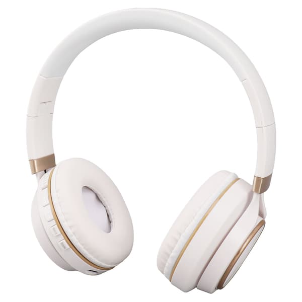 Trådløst headset Bluetooth 5.0 Dyb bas stereolyd 200mAh Trådløse Bluetooth-hovedtelefoner til sport Hvid