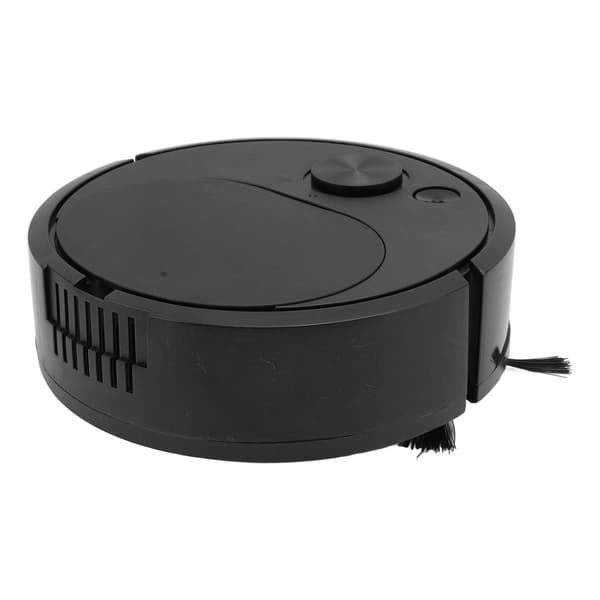Robotstøvsuger Multifunksjonell USB-lading Mini Smart Feierobot for Tregulv Fliser Teppe Svart