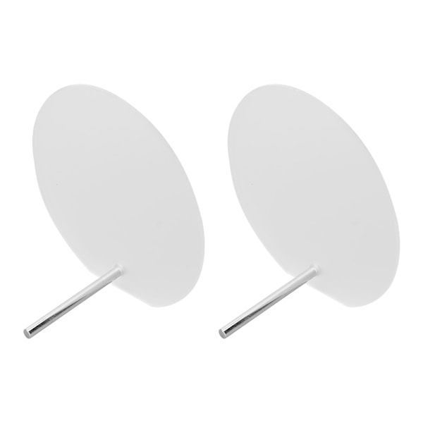 2 st nageldisplaybrädor i akryl, frostade, runda nagelkonstprover, färgkort, visningshållare för nagelsalong