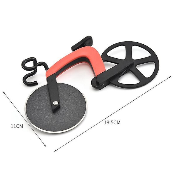 Rostfritt stål orange non-stick cykel pizzaskärare - idealisk dekoration och present