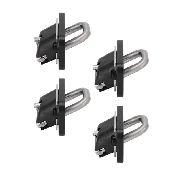 4 stk. ladbindeankre 1000 LBS bærende rustfrit stål erstatning for Chevy Silverado 2007-2021 Sort