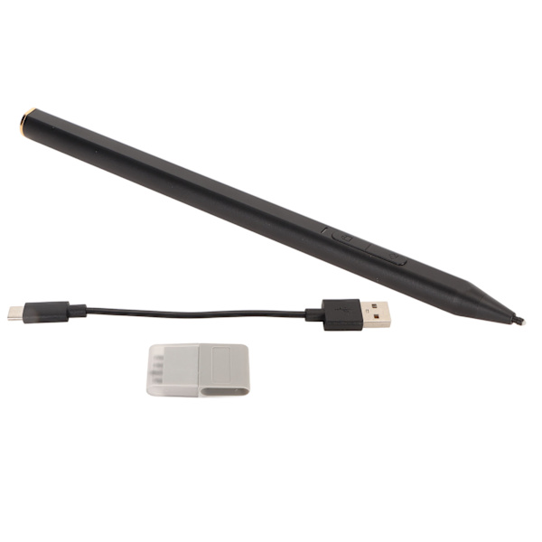 For Pro 3 Stylus 4096 Trykk BT Tilkobling Snarveistaster Aluminiumlegering Smart Pen for Pro 4 5 6 7 X 8 Book 1 2 3 Svart