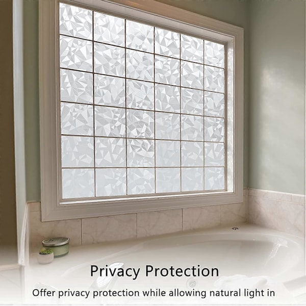 45x200cm Ikkunakalvot Sähköstaattinen Kalvo Koristeellinen Ikkunakalvo Anti-Privacy Uudelleenkäytettävä Ikkunanpimennyskalvo UV-Suoja