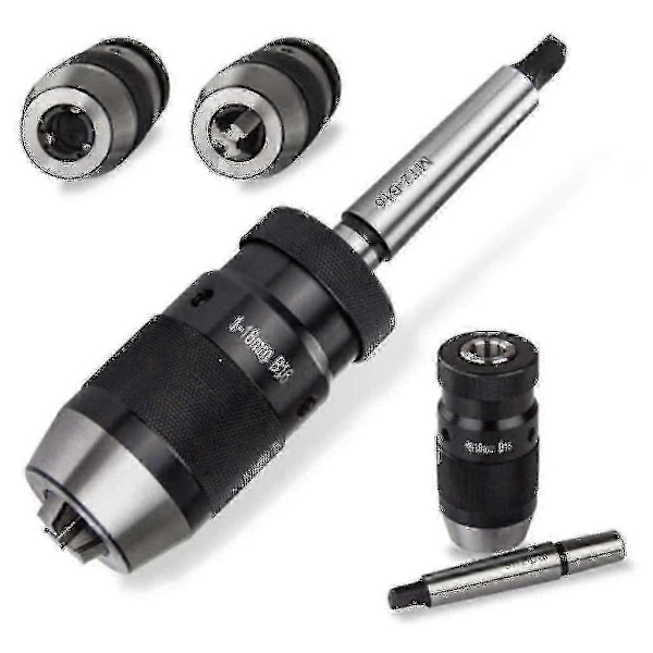 Borrfoder Snabbspännings Borrchuck 1-16mm B16 Med Koner Mt2 Auslappenblappe Skick: Ny -Ny SZJR