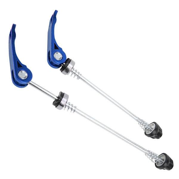 2 stk Road Mountain Cykel Quick Release Skewers Bike Forreste Bagspyd Tilbehør Blå