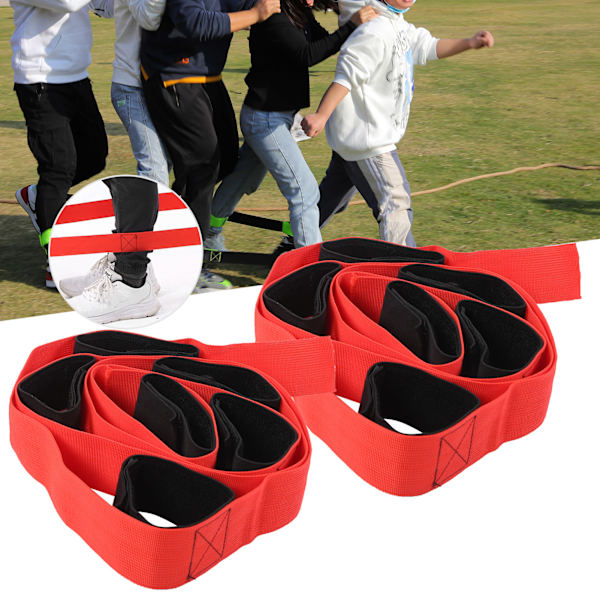 Udendørs 6-benede race bands - sjovt spil til teambuilding og udendørs aktiviteter
