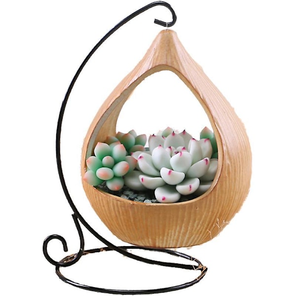 Hanging Flower Pot - Indoor/Outdoor Wall Decor Iron Hanging Basket