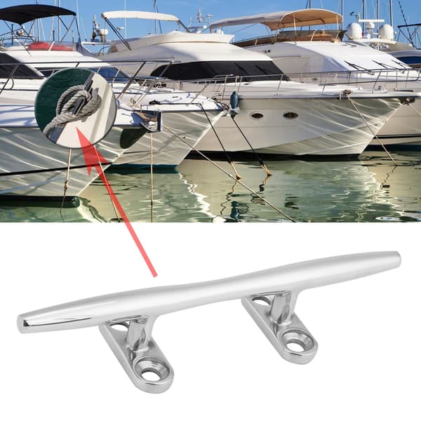 6\" Rustfritt Stål Marine Båt Brygge Dekk Tau Pullert Hul Base