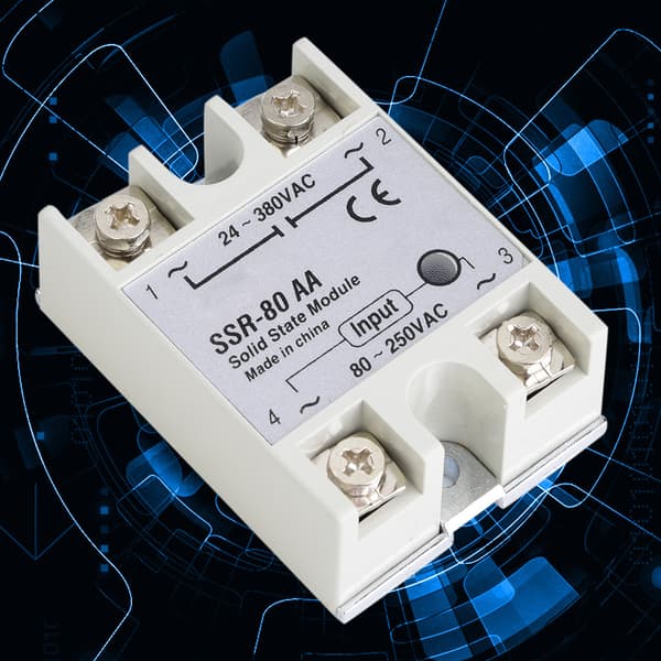 80A Enkeltfaset Solid State Relæ Switch Modul SSR-80AA 80-250VAC