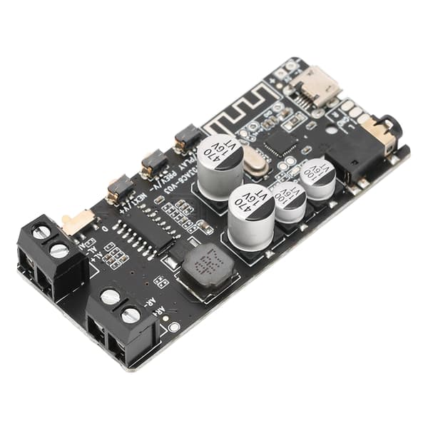 DIY Bluetooth-mottakermodul Stereo 2x5W Bluetooth 5.0 Forsterkerkort med 3,5 mm hodetelefonplugg