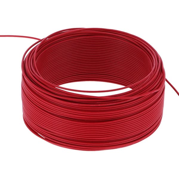 100m 7-leder isoleret rød kobber fleksibelt elektrisk kabel AC300V til installationer