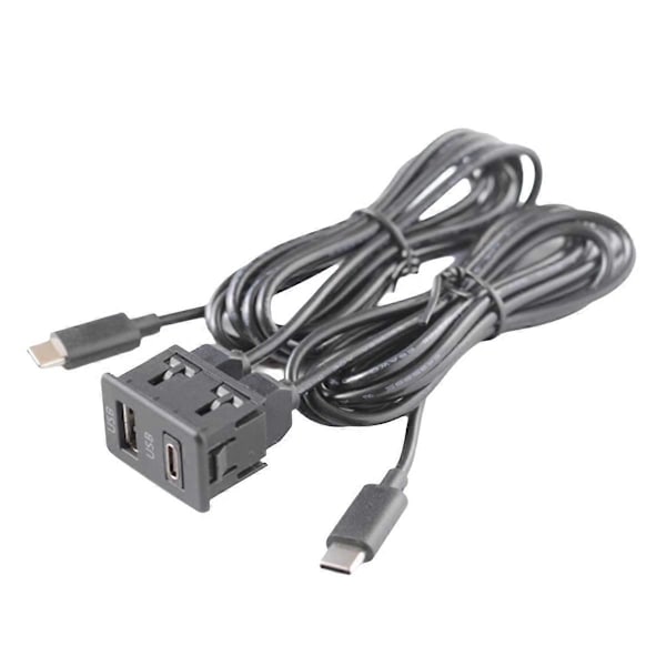 Bil Android Navigationsmaskin Dubbel TYPE-C Ingång till USB+USB-C Panel