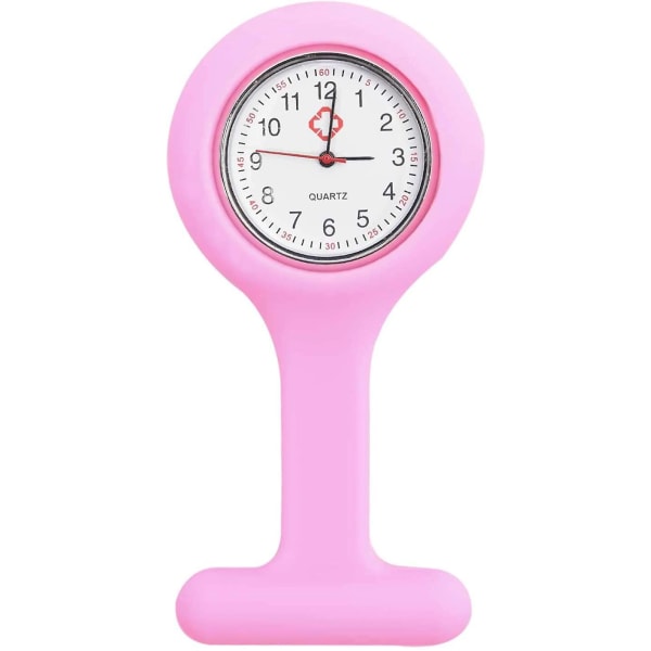 Rosa silikon Fob-klokke for sykepleiere og leger