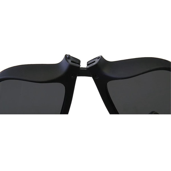 Sammenleggbare Snap Armbånd Strap Solbriller - Svart og Blå, fri størrelse, sett med 2 deler