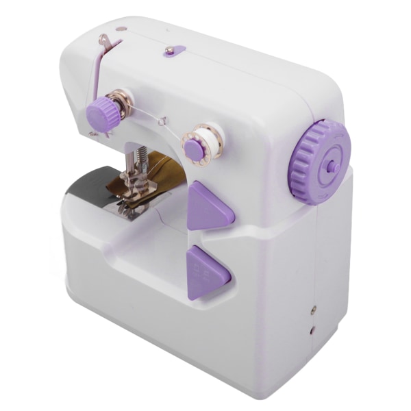 Mini symaskine Bærbar Hjem Elektrisk Micro Mini Desktop Symaskine 100‑240V til små projekter Hurtige reparationer EU-stik