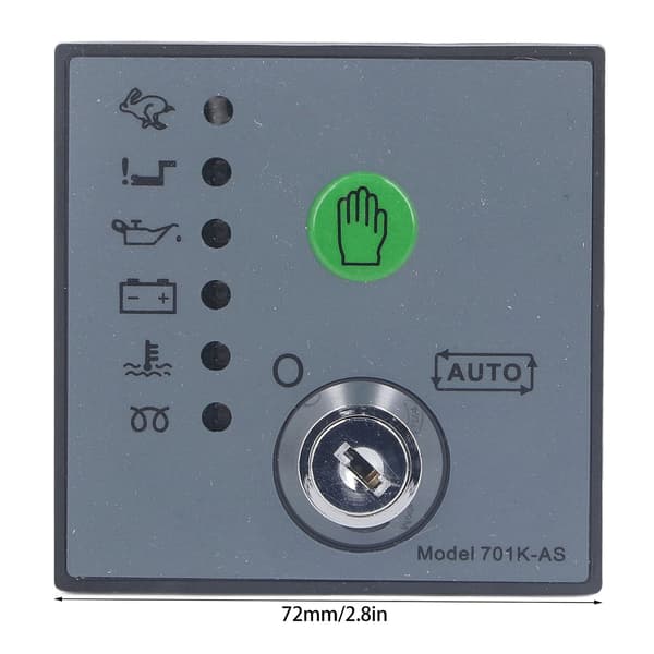 Generatorstyring Manuel Auto Start Nødstop LED Fejlindikation Generatorstyringsmodul med Nøgler DC8‑35V