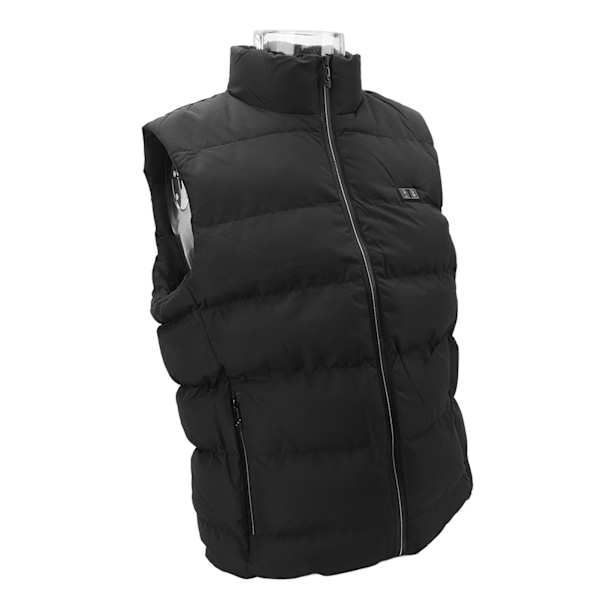 Elektrisk oppvarmet vest 15 oppvarmingssoner Lett Vanntett Dual Control USB oppvarmet vest for Camping Ski Utendørs XL