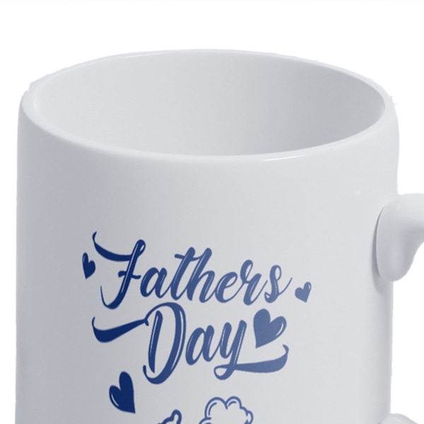 Keramisk krus Happy Fatherwis Day tema Keramikk Kaffe kopp for hjemmekontor Reise CCP345