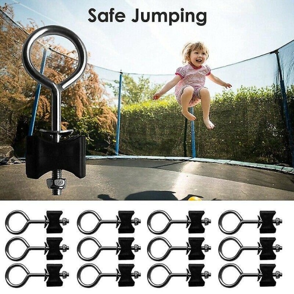 12-pack trampolineskruer for store og små trampoliner