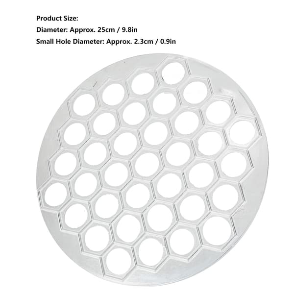 Husholdnings DIY Aluminiumslegering Dumplingform Verktøy Dumplings Maker Kjøkkenutstyr Sølv