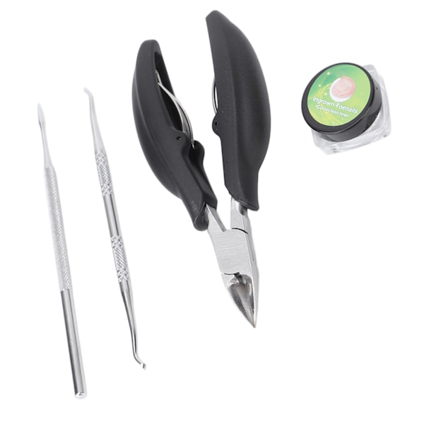 Inåtväxande tå Nagelkorrigeringsverktygssats Set Inåtväxande tång tånagellyftare Single Head File Set