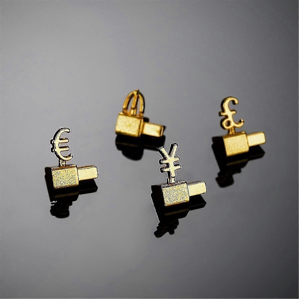 10 st Digital Prislapp 3D Metallhyllor Justerbar Gbp Pris Fyrkantig Kit För Butiksdisplay Smycken
