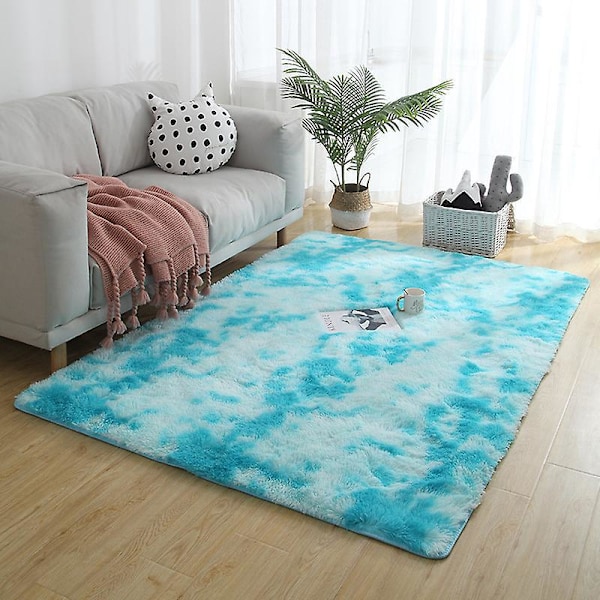 Super Bløde Skridsikre Shaggy Tæpper 120x160cm til Børneværelse, Vuggestue, Hjem, Indendørs Dekoration, Plys Måtte