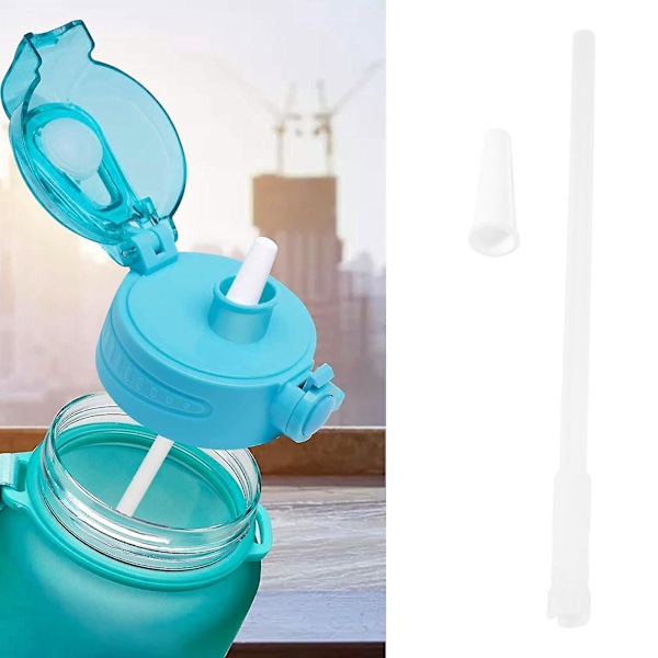 Sugrör Kompatibla med Vattenflaska för Gallon, Återanvändbara Justerbara Sugrör kompatibla med 1000ml/2000ml Kannor, 3 Sugrör-B5