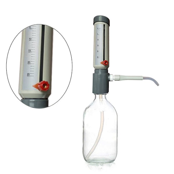 Lab Flaske Topp Dispenser Økonomisk Semi-Automatisk Væskedispenser Hylse Type 5-25 Ml Justerbar Li