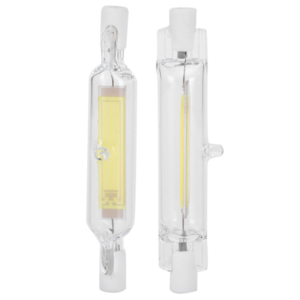 2 st R7S COB-lampa 5W 78mm Highlight Dubbelsidig Flood Light Källa Tillbehör 230V Kall Vit 6000K